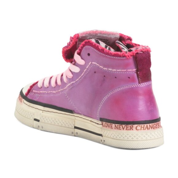 NEW REBECCA WHITE Acid Sneakers in fuxia for women 1125 5t3 - Picture 3 of 5